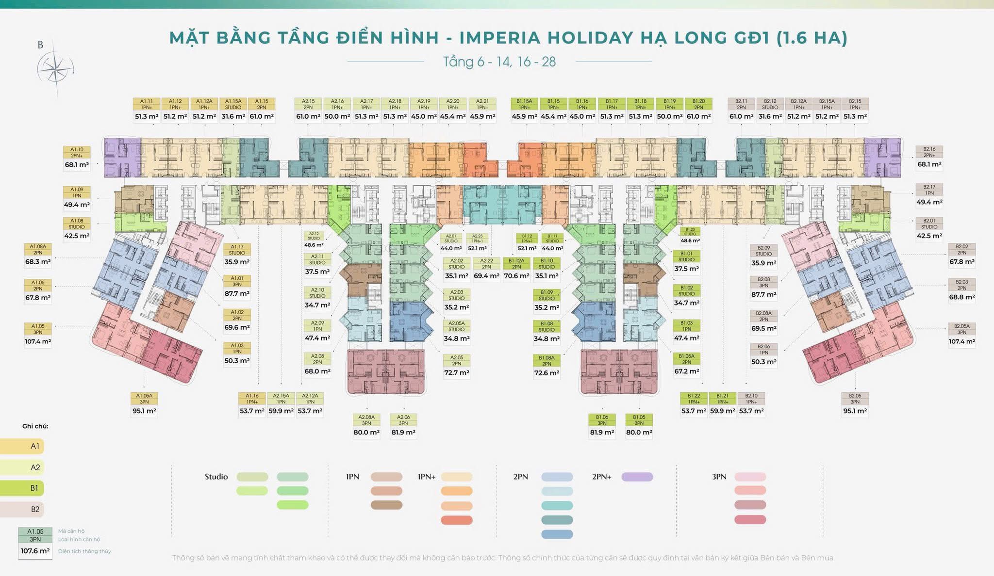 mặt bằng imperia holiday hạ long