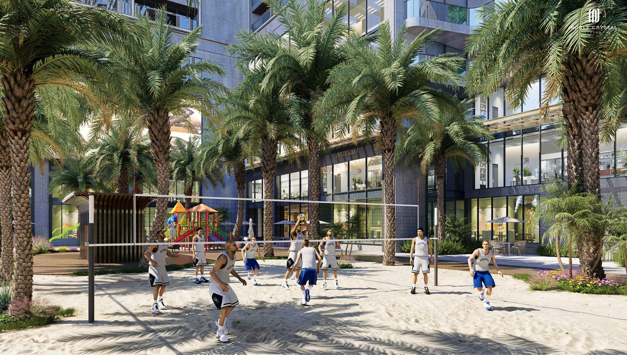 Sân bóng chuyền Noble Crytsal Tây Hồ