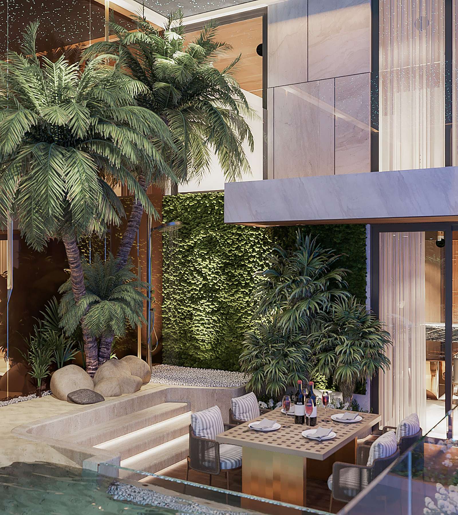 Sân vườn Sky Villa Garden Noble Crystal Tây Hồ