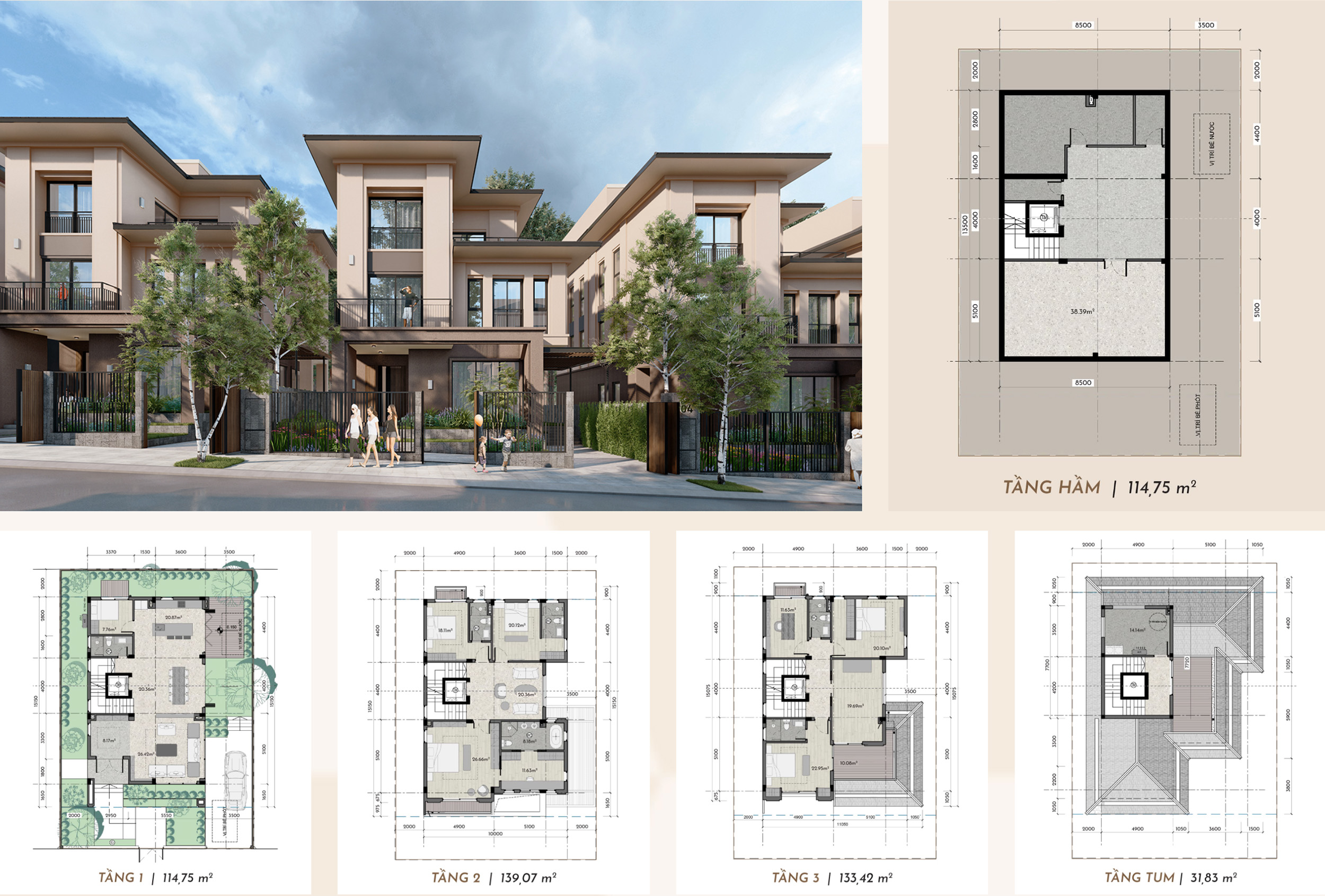 Thiết kế biệt thự đơn lập Hòa Lạc Metro City