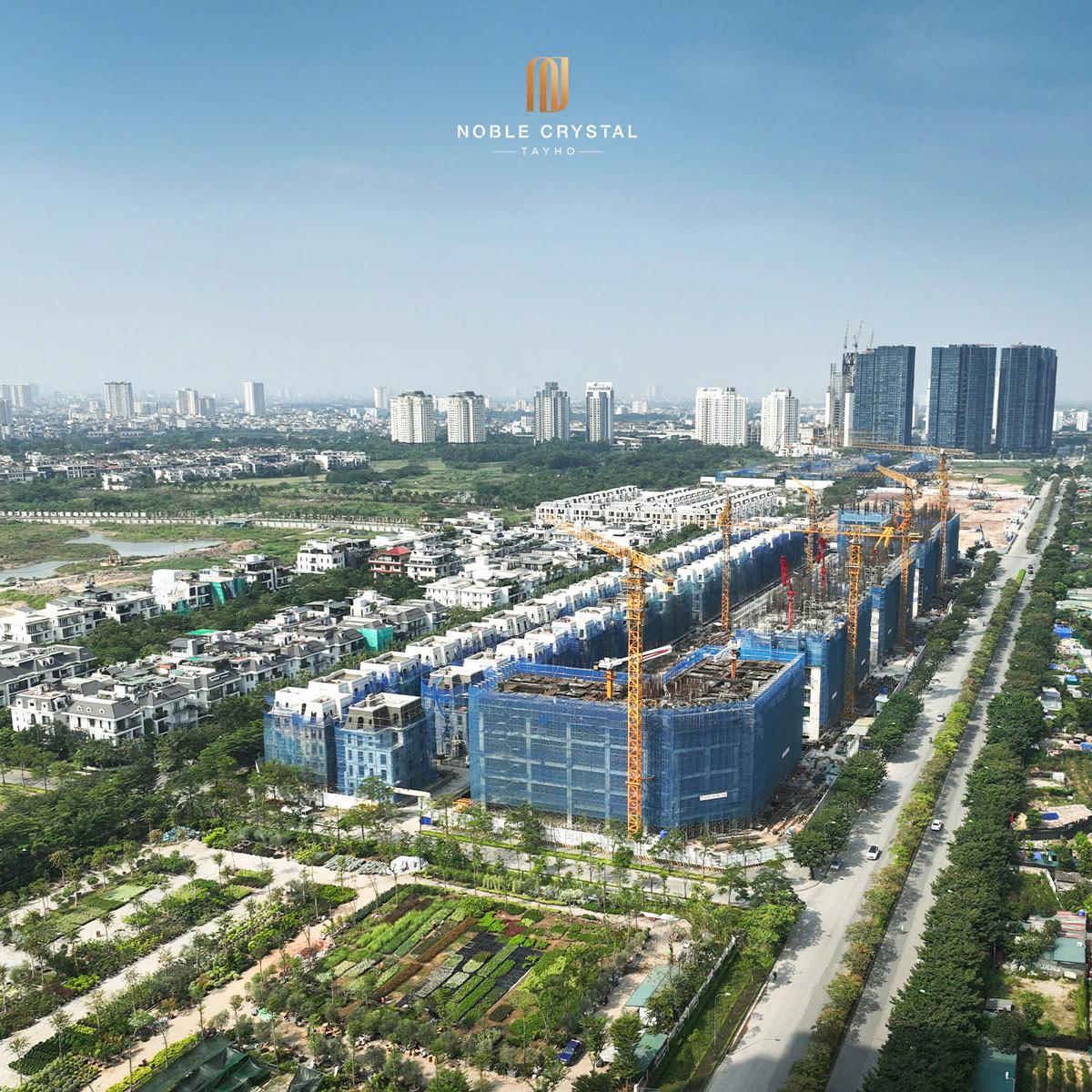 Tiến độ thi công Noble Crystal Tây Hồ - tháng 10/2024