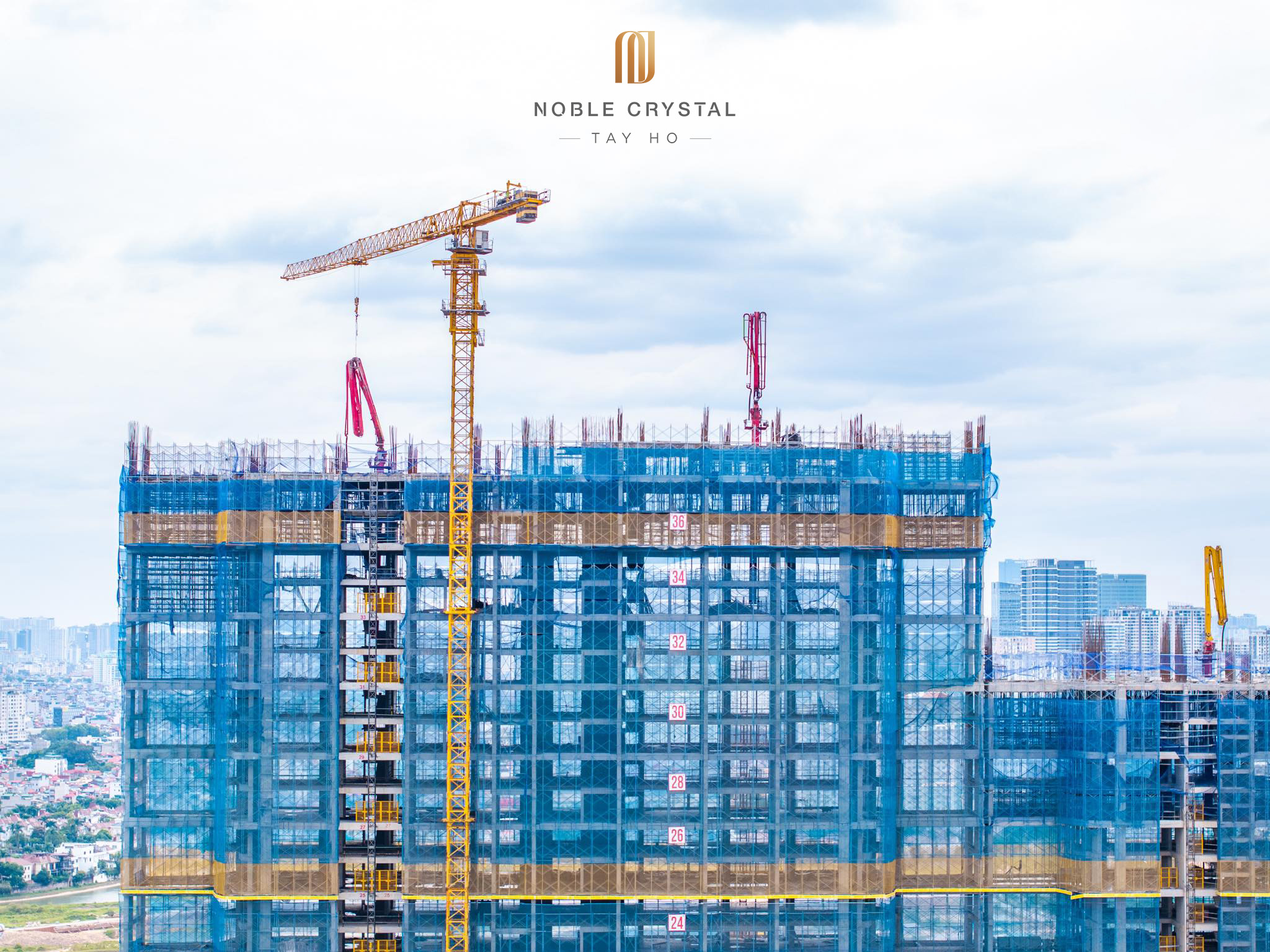 Cập nhật tiến độ dự án Noble Crystal Tháng 11/2025